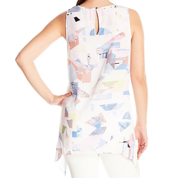 Vince Camuto orchid crush cosmic pale tunic - Picture 3 of 8